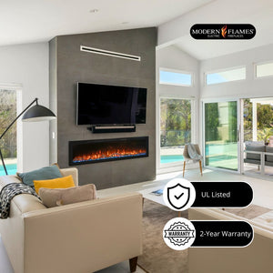Modern Flames Spectrum Slimline Built-In Electric Fireplace.