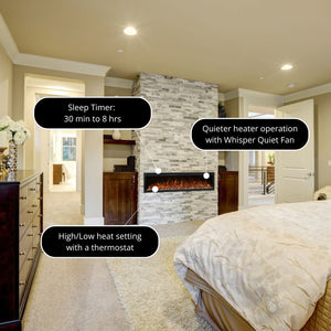 Modern Flames Spectrum Slimline Built-In Electric Fireplace.