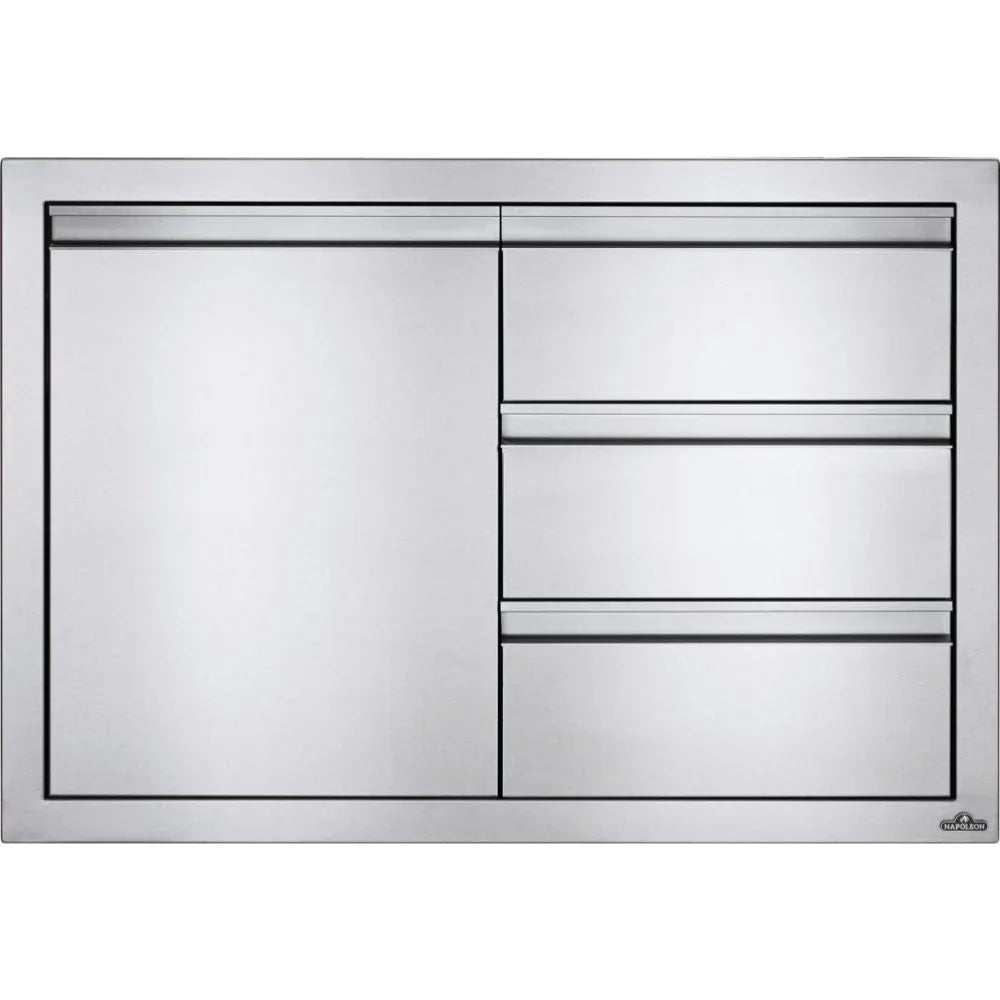 Napoleon BI-3624-1D3DR - 36" x 24" Single Door & Triple Drawer Combo.