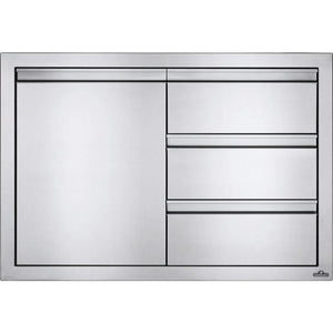 Napoleon BI-3624-1D3DR - 36" x 24" Single Door & Triple Drawer Combo.