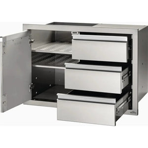 Napoleon BI-3624-1D3DR - 36" x 24" Single Door & Triple Drawer Combo.