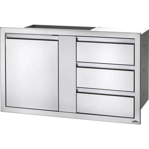Napoleon BI-4224-1D3DR - 42" x 24" Large Single Door & Triple Drawer Combo.