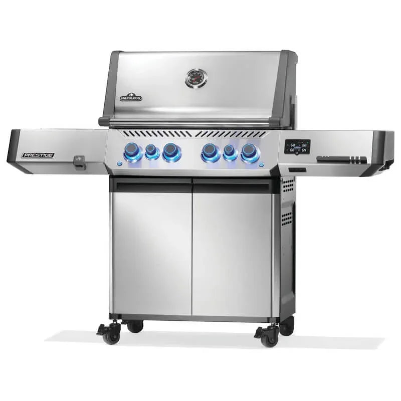 Napoleon Prestige 500 Connected 4-Burner Gas Grill w/ Rotisserie, WiFi & Bluetooth.