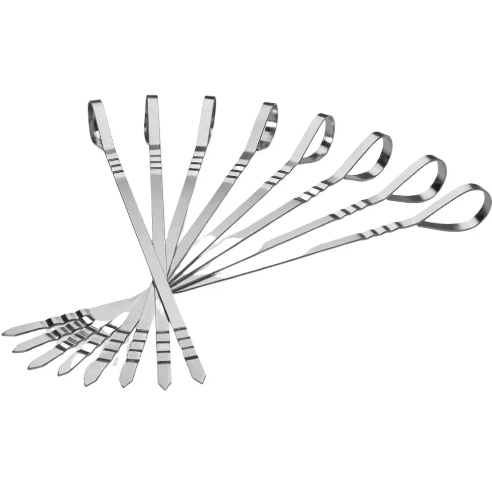 Napoleon 70015 Stainless Steel MultiFunctional Skewers, 8 Pack.