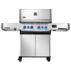 Napoleon New Prestige® 500 Connected RSIB Freestanding Gas Grill w/ Infrared Side and Rear Burner.