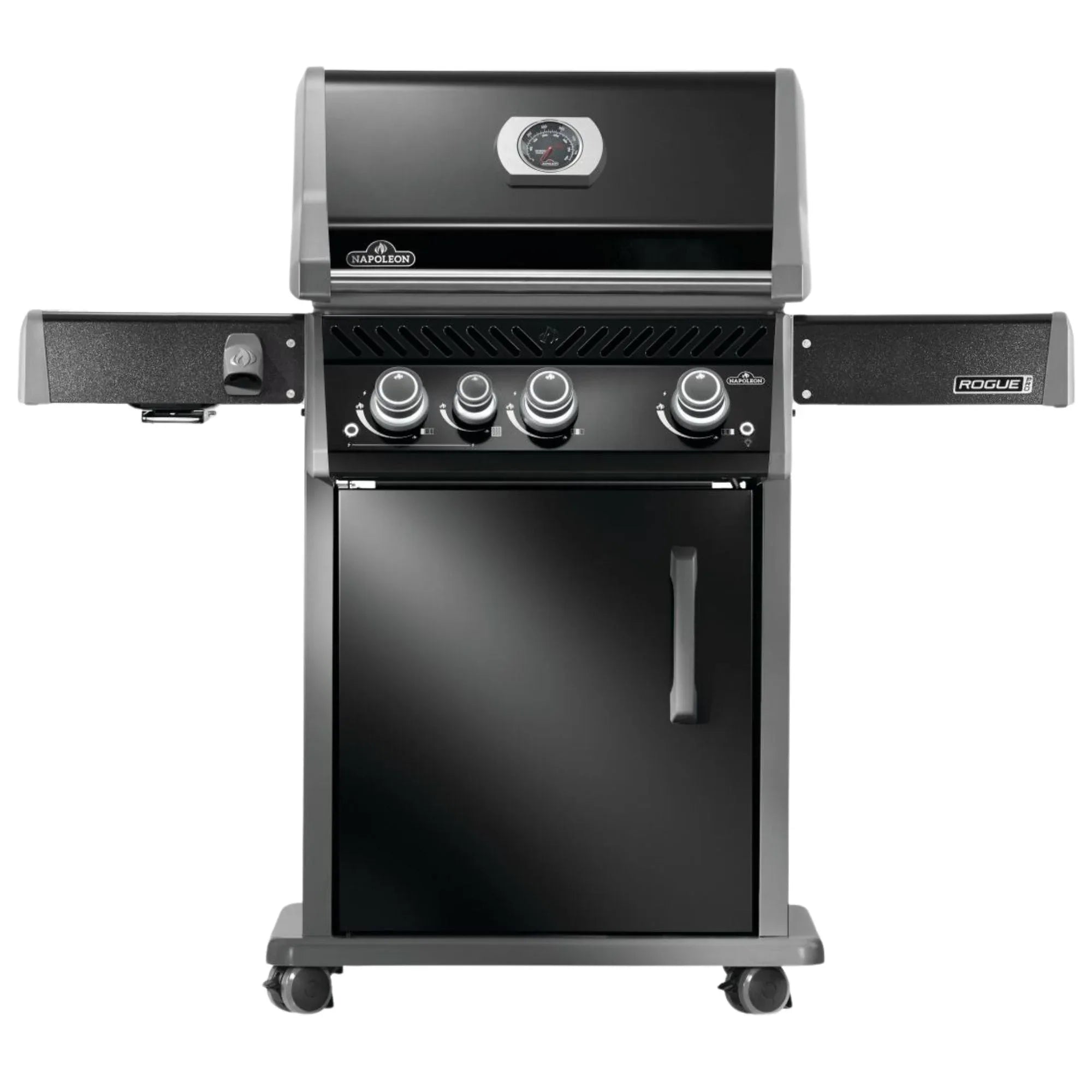 Napoleon Rogue® PRO 425 SIB Black Freestanding Gas Grill w/ Infrared Side Burner.