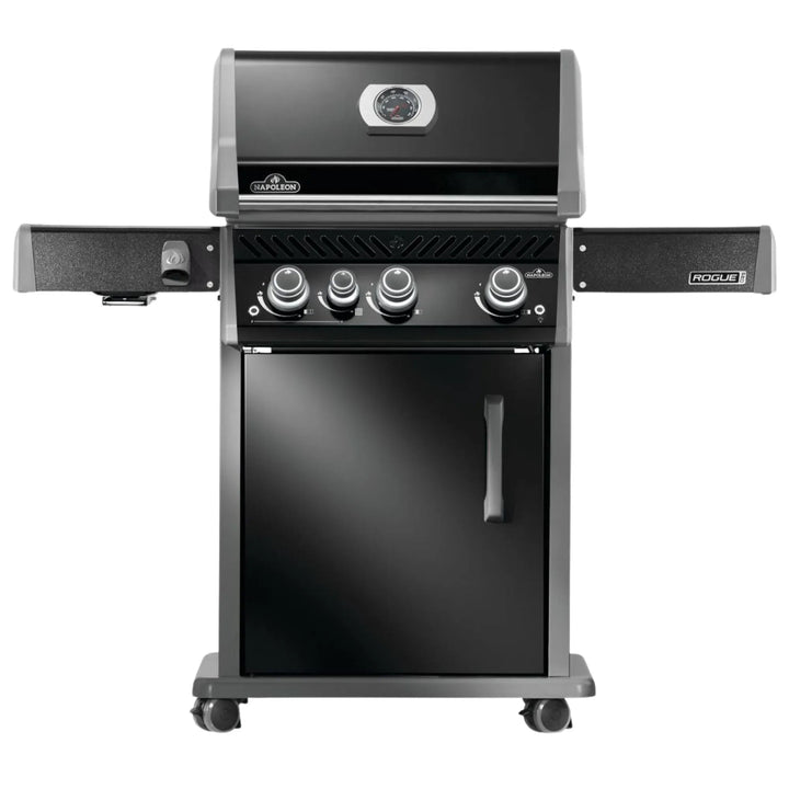 Napoleon Rogue® PRO 425 SIB Black Freestanding Gas Grill w/ Infrared Side Burner.