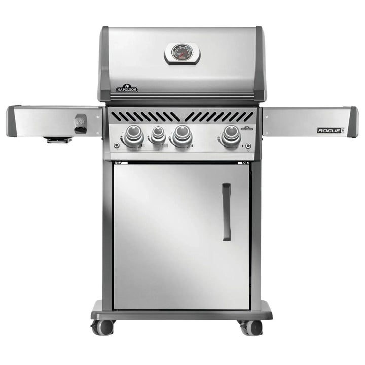 Napoleon Rogue® PRO 425 SIB Stainless Steel Freestanding Gas Grill w/ Infrared Side Burner.