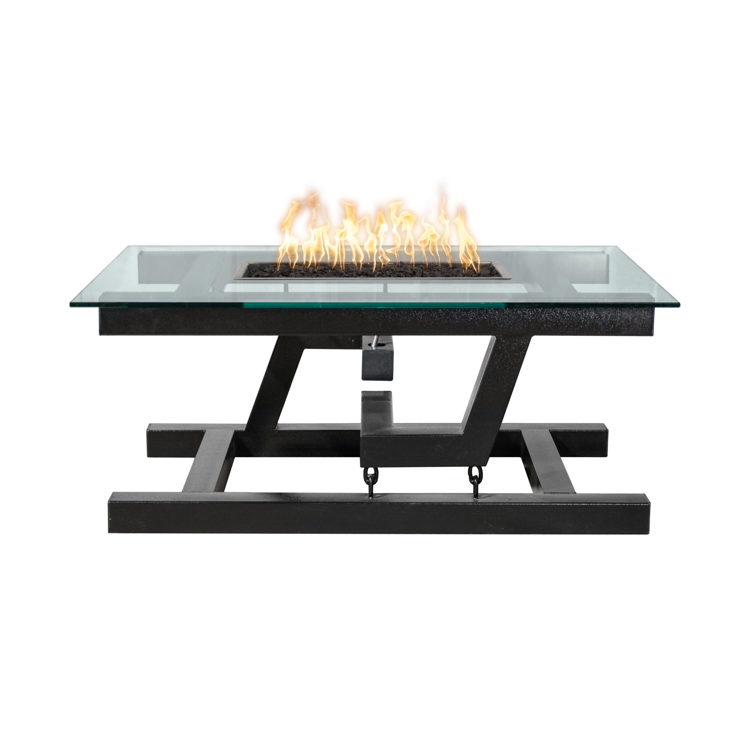 The Outdoor Plus Newton Powder Coated Fire Pit / Floating Appearance.