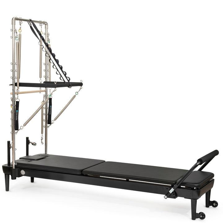 Elina Pilates® Nubium™ Reformer Black Edition with Tower.