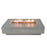 Elementi  Hampton Fire Table Rectangle Concrete Fire Pit (OFG139)