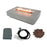 Elementi  Hampton Fire Table Rectangle Concrete Fire Pit (OFG139)