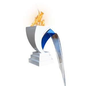 Designer Series Fire Feature 12 - Scupper High Quality Powder Coat Finish by The Outdoor Plus.