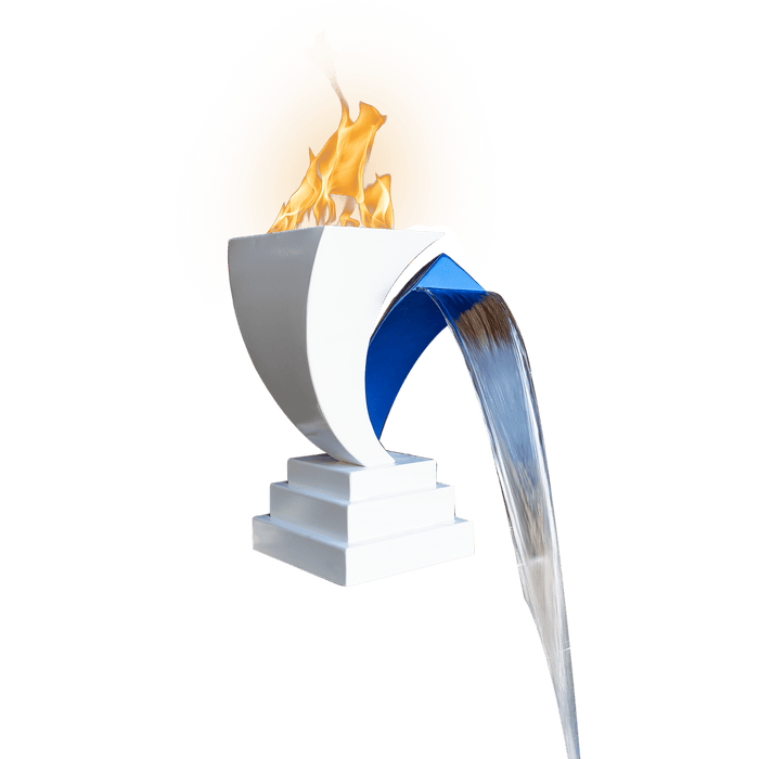 Designer Series Fire Feature 12 - Scupper High Quality Powder Coat Finish by The Outdoor Plus.