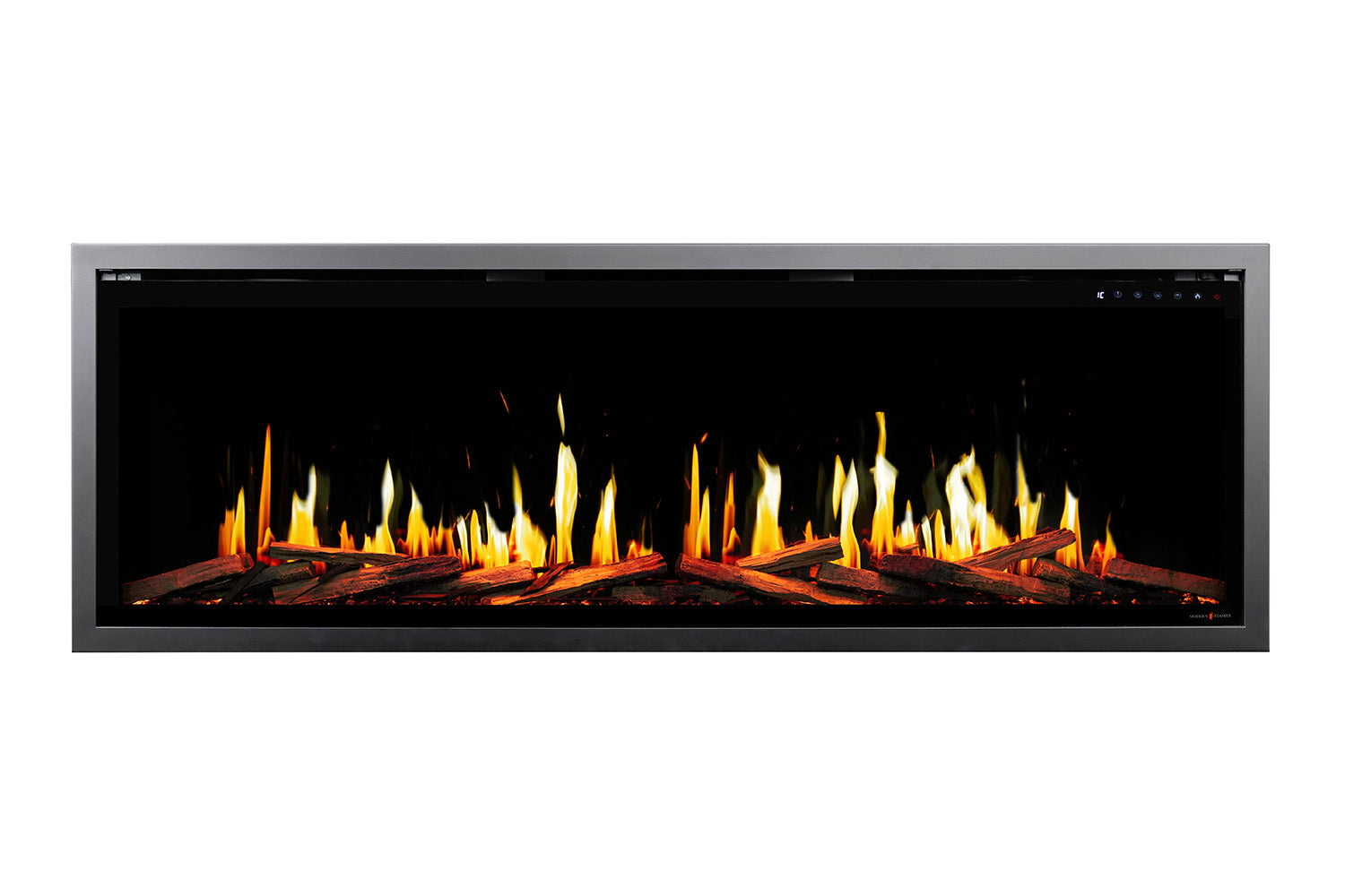Modern Flames Orion Slim 76" Version 2 Heliovision Virtual Recessed / Wall Mount Electric Fireplace.