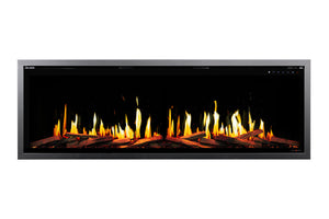 Modern Flames Orion Slim 76" Version 2 Heliovision Virtual Recessed / Wall Mount Electric Fireplace.