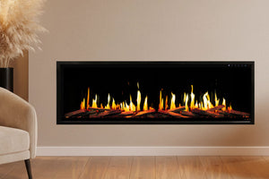 Modern Flames Orion Slim 76" Version 2 Heliovision Virtual Recessed / Wall Mount Electric Fireplace.