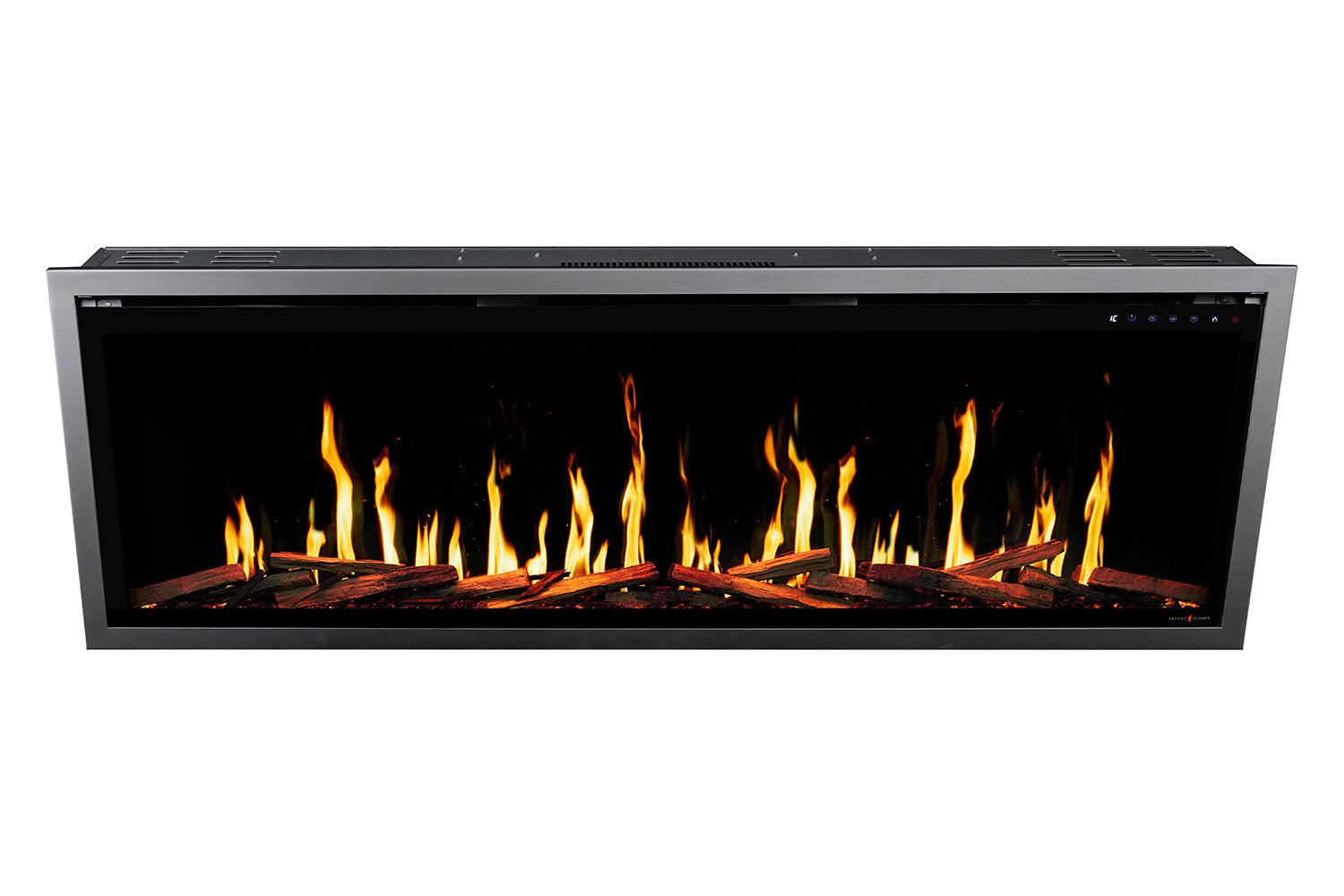 Modern Flames Orion Slim 76" Version 2 Heliovision Virtual Recessed / Wall Mount Electric Fireplace.