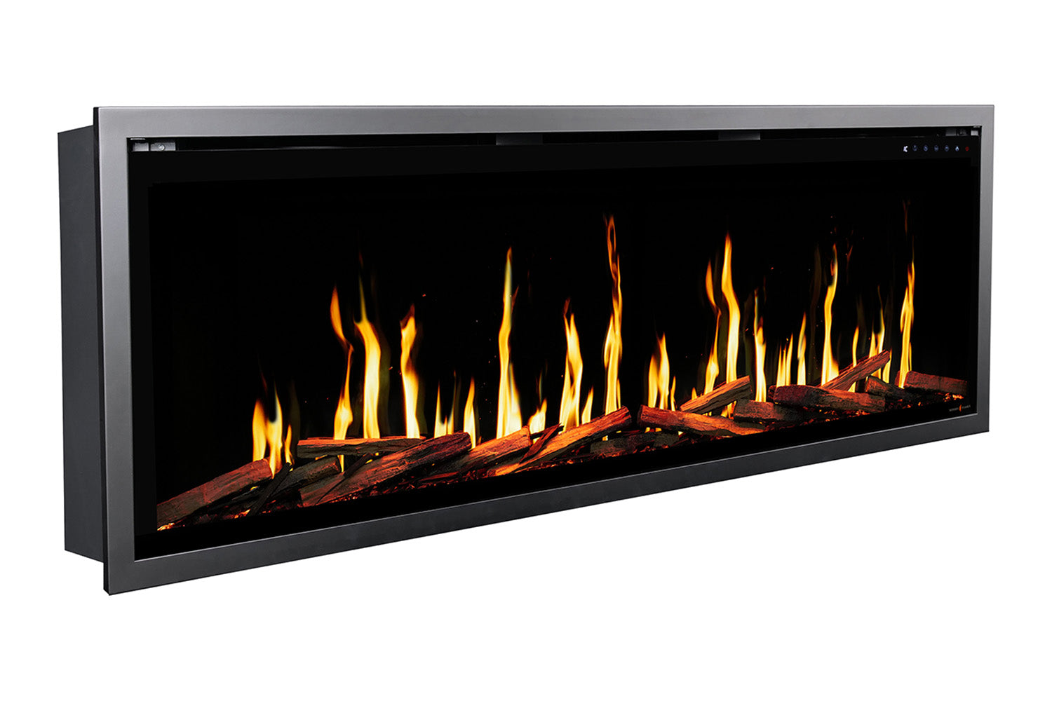 Modern Flames Orion Slim 76" Version 2 Heliovision Virtual Recessed / Wall Mount Electric Fireplace.