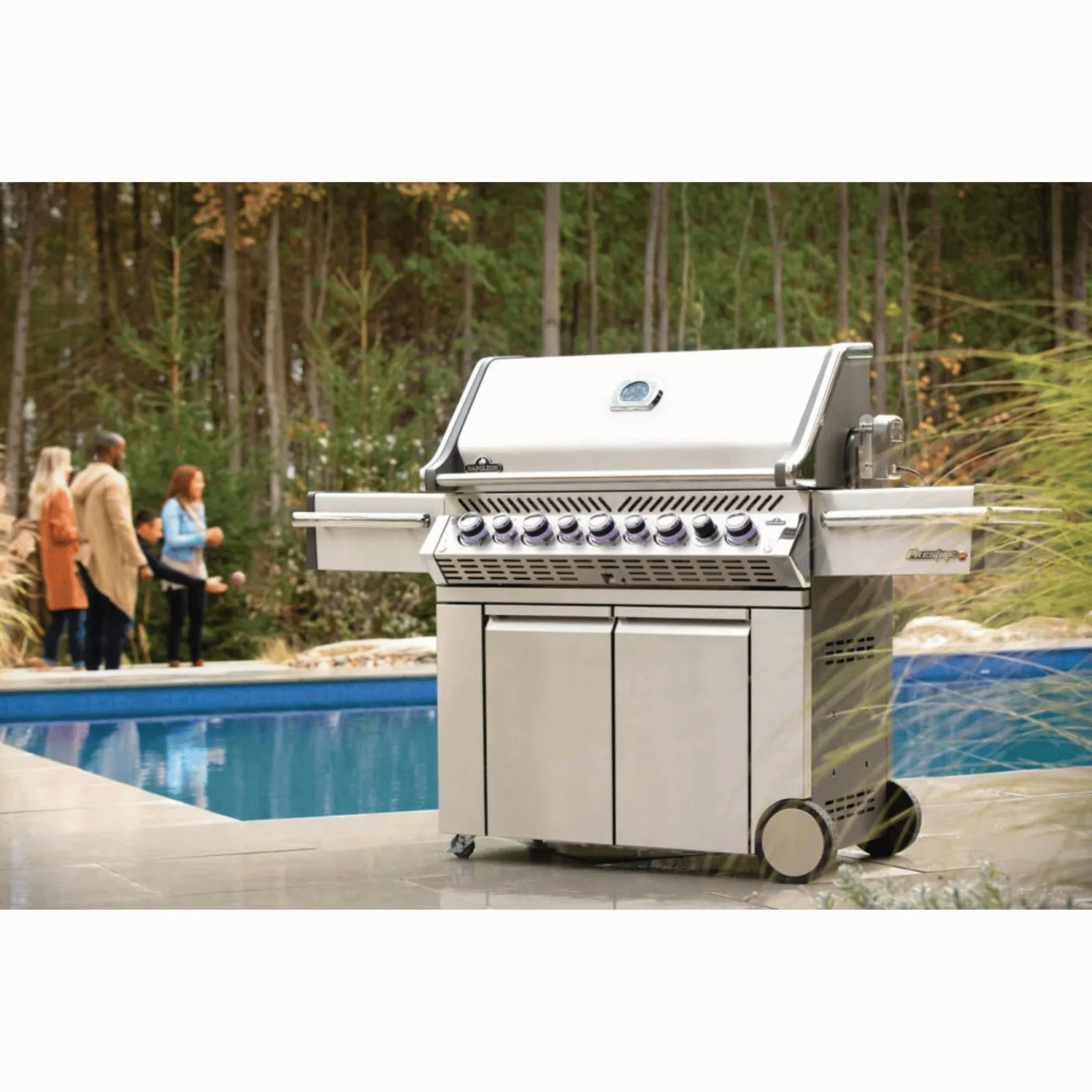 Napoleon Prestige PRO™ 665 RSIB Freestanding Gas Grill with Infrared side and Rear Burner.