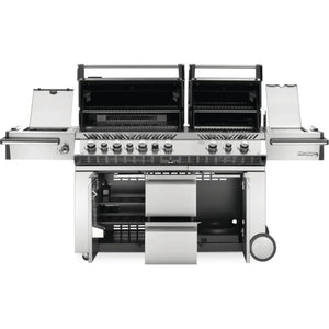 Napoleon Prestige PRO™ 825 RSBI Premium Freestanding Gas Grill with Power Side Burner, Infrared Rear & Bottom Burners.