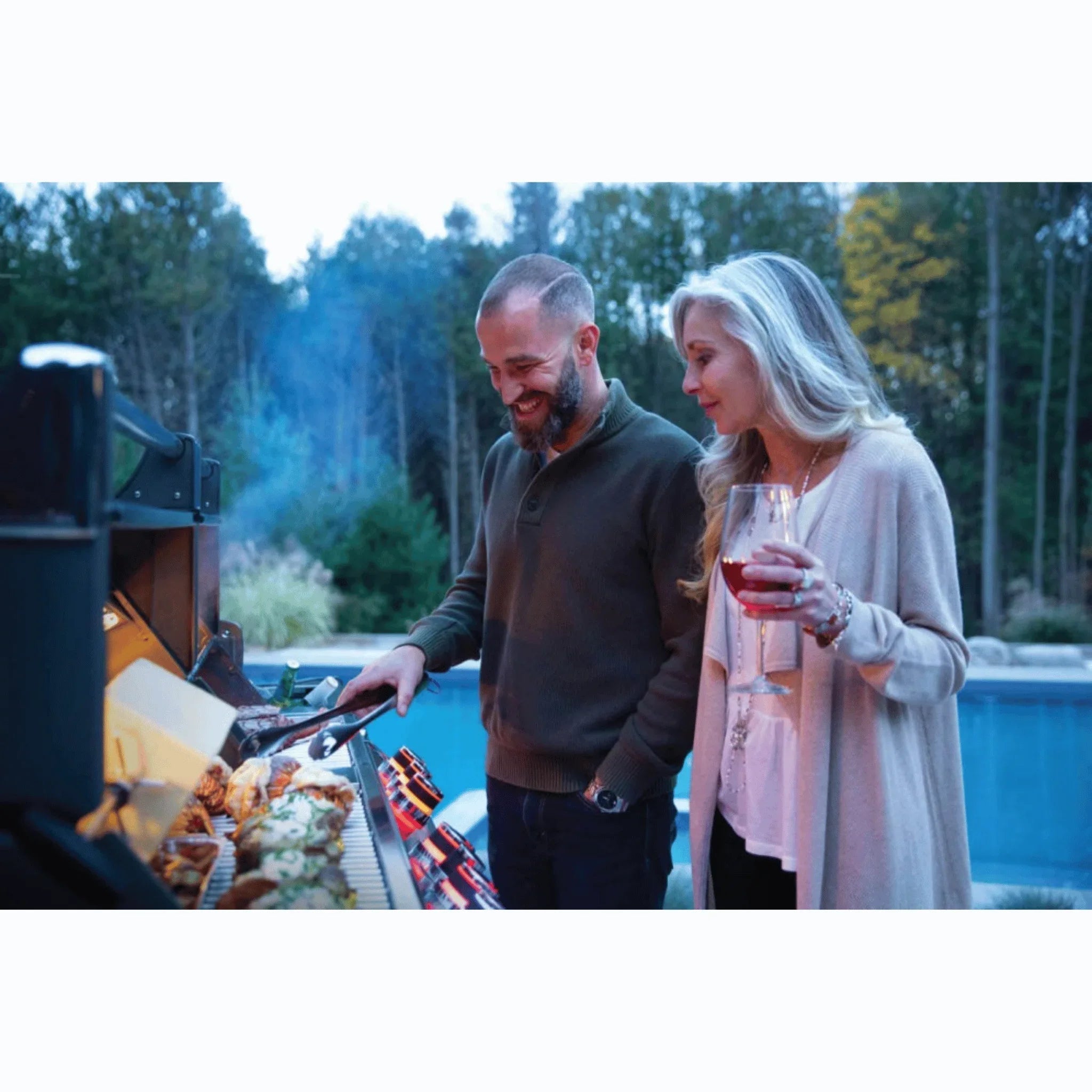 Napoleon Prestige PRO™ 825 RSBI Premium Freestanding Gas Grill with Power Side Burner, Infrared Rear & Bottom Burners.