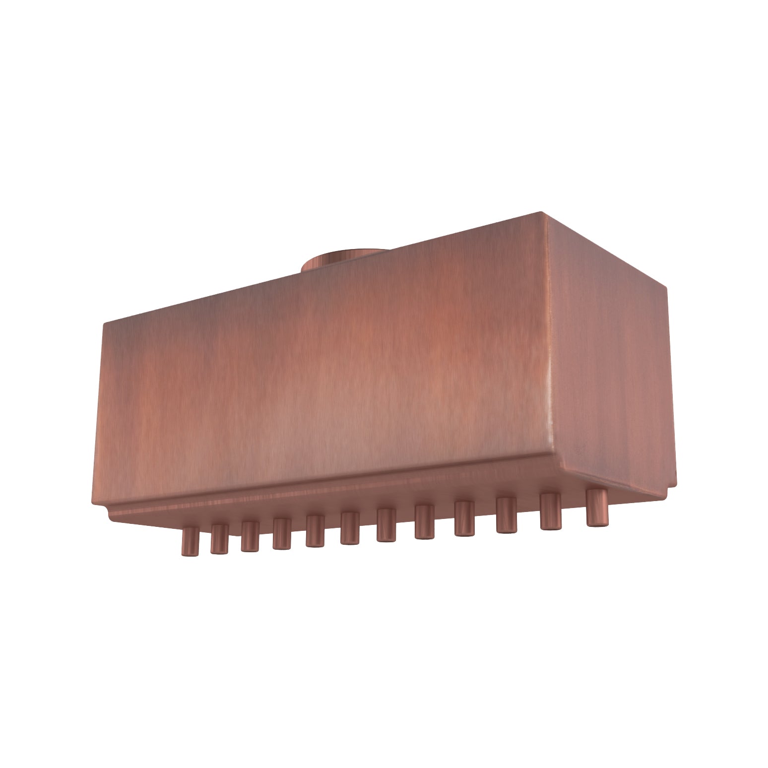 Paradise Fall - Metal Powder Coat - With Copper Rainfall Scupper by The Outdoor Plus.