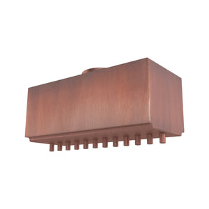 Paradise Fall - Metal Powder Coat - With Copper Rainfall Scupper by The Outdoor Plus.