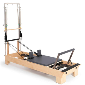 Elina Pilates® Pilates Wood Reformer with tower.