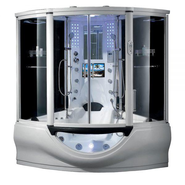 Maya Bath White Platinum Superior Steam Shower (101).