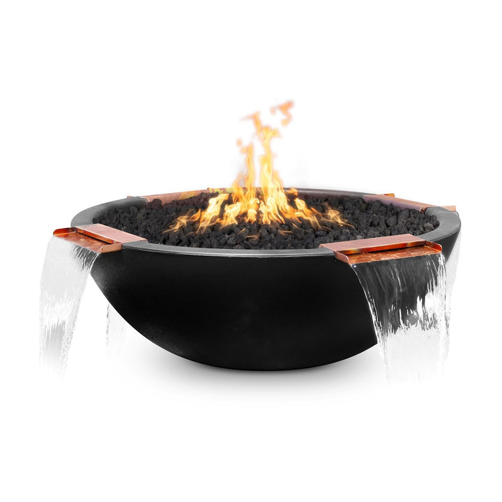 The Outdoor Plus Sedona Concrete Fire & Water Bowl - 4 Way Spill.