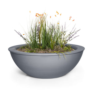 The Outdoor Plus Sedona Powdercoated Steel Planter Bowl.