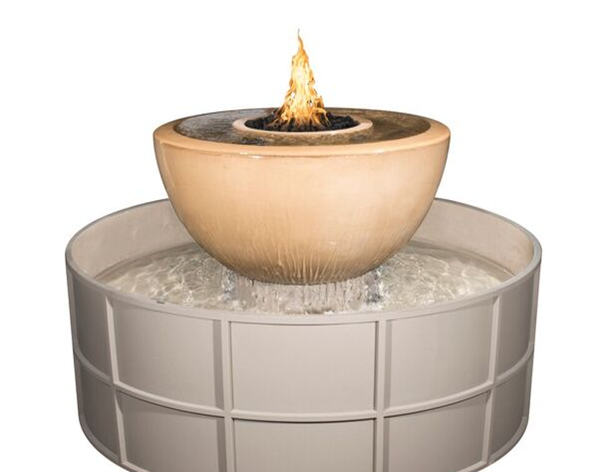 The Outdoor Plus Sedona Self Contained Fire Bowl Unit 360°.