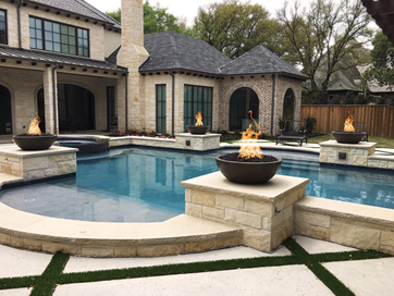 The Outdoor Plus Sedona Concrete Fire Bowl.