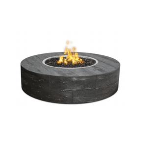 The Outdoor Plus Sequoia Wood Grain Concrete Fire Pit.