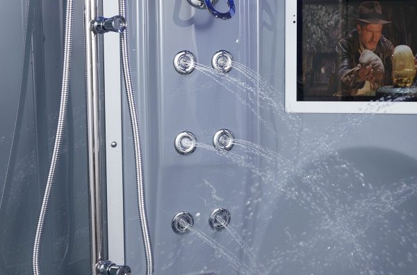 Maya Bath Grey Platinum Superior Steam Shower (103)