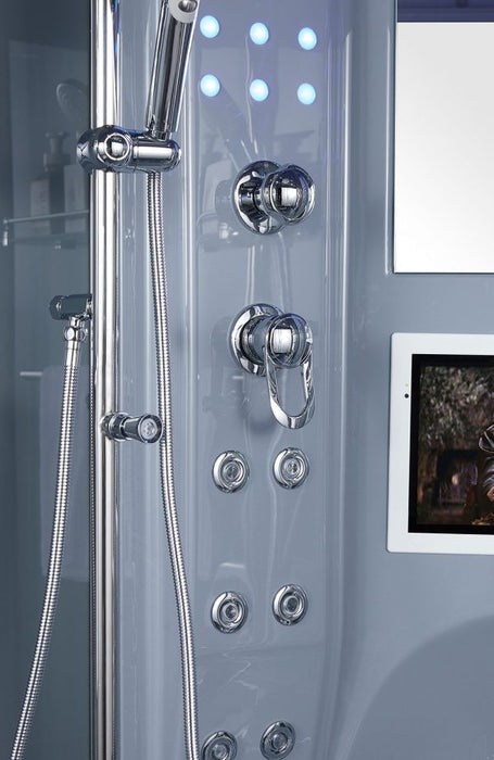 Maya Bath Grey Platinum Superior Steam Shower (103)