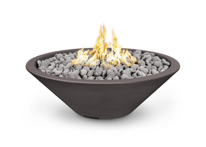 The Outdoor Plus Cazo Concrete Fire Pit - Narrow Ledge.