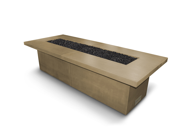 The Outdoor Plus Newport Concrete Fire Table.