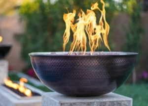 The Outdoor Plus Sedona Copper Fire Bowl.