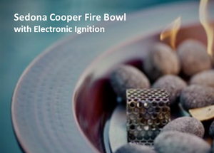 The Outdoor Plus Sedona Copper Fire & Water Bowl.