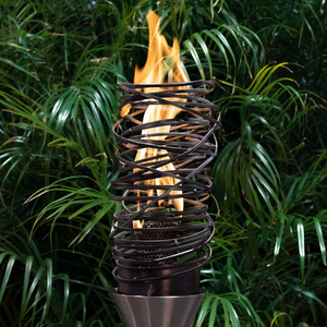 The Outdoor Plus Cyclone Fire Torch / Stainless Steel.