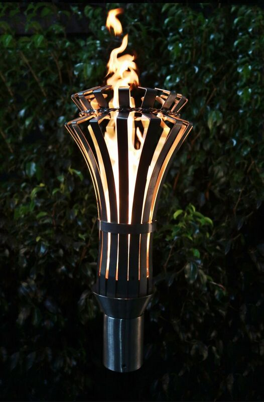 The Outdoor Plus Stainless Steel Gothic Fire Torch.