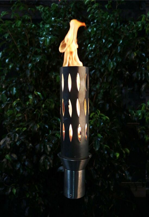 The Outdoor Plus Stainless Steel Ellipse Fire Torch.