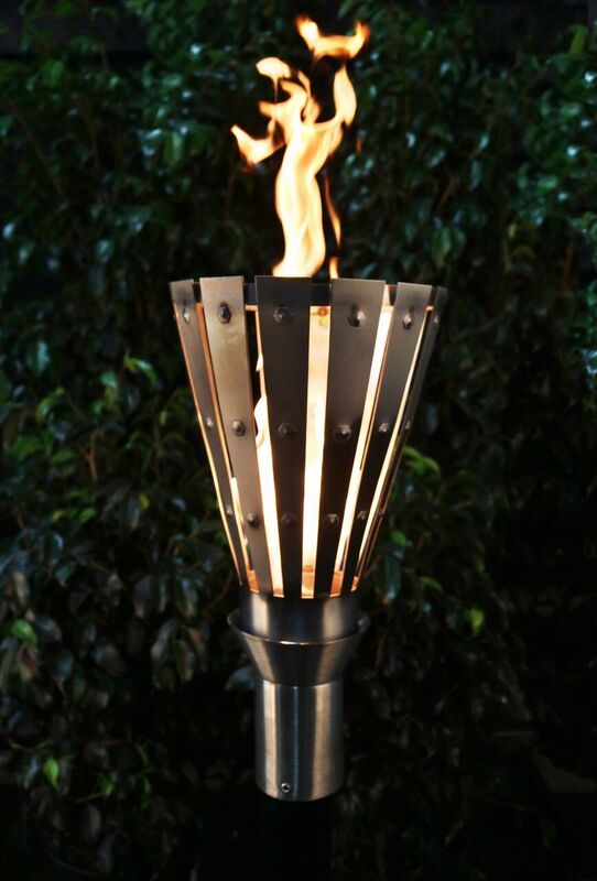 The Outdoor Plus Stainless Steel Trojan Fire Torch.
