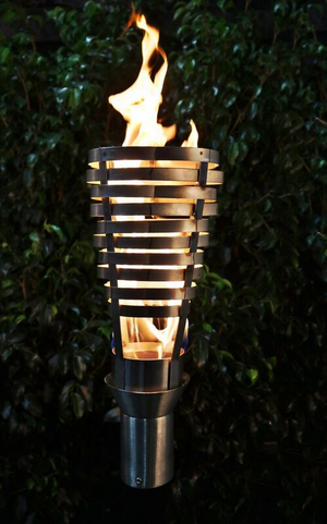 The Outdoor Plus Stainless Steel Hercules Fire Torch.