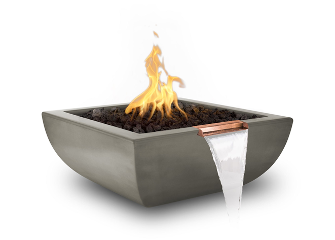 The Outdoor Plus Avalon Concrete Fire & Water Bowl.