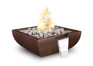 The Outdoor Plus Avalon Hammered Copper Fire & Water Bowl.