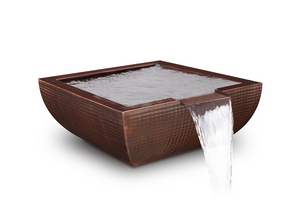The Outdoor Plus Avalon Hammered Copper Water Bowl.