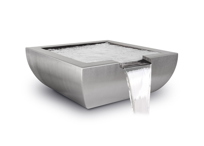 The Outdoor Plus Avalon Stainless Steel Water Bowl.